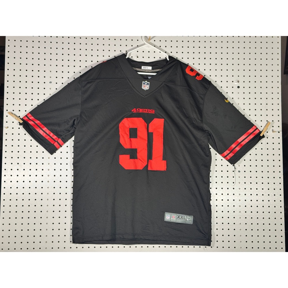 Nike San Francisco 49ers Arik Armstead 91 NFL Jersey Black Mens XXL